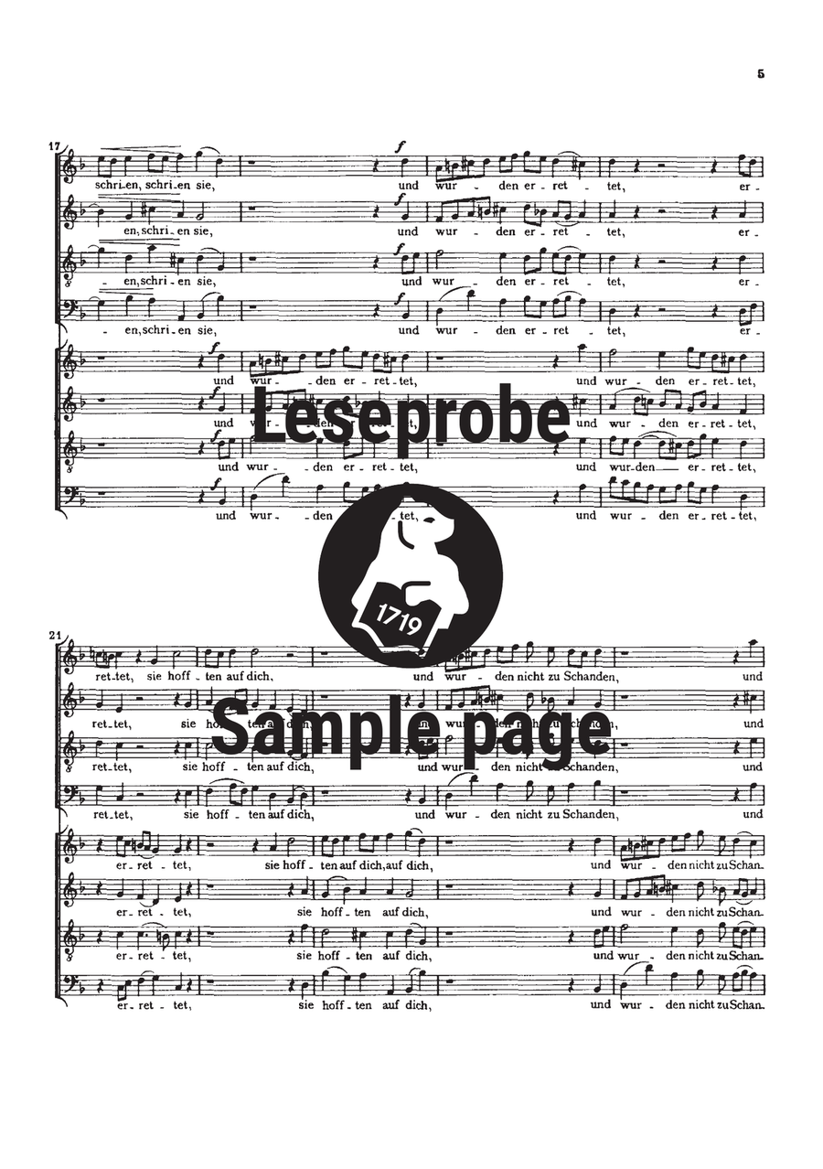 Fest- und Gedenksprueche Op. 109 A Cappella scores gallery preview page 4
