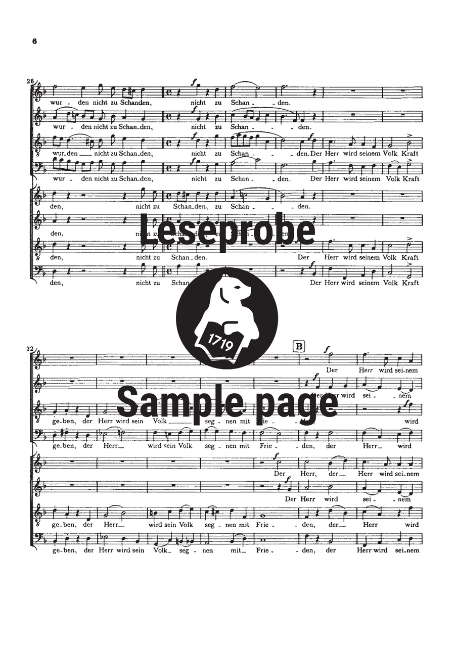 Fest- und Gedenksprueche Op. 109 A Cappella scores gallery preview page 5