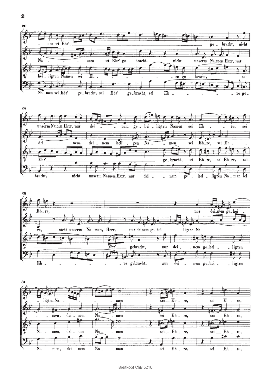 Psalm 115 Op. 31 MWV A 9 “Nicht unserm Namen, Herr” SSAATTBB scores gallery preview page 3
