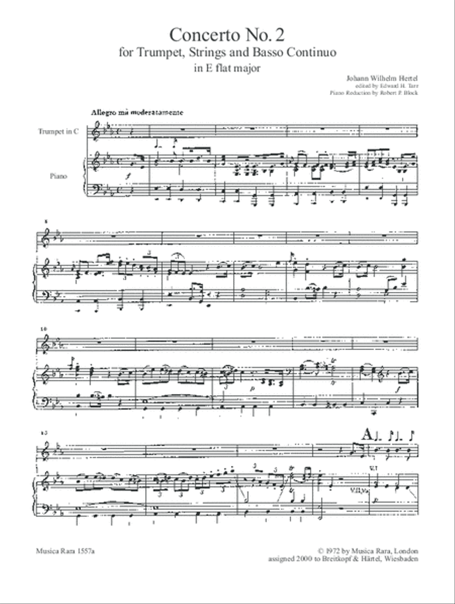 Concerto No. 2 in Eb major Trumpet Solo scores gallery preview page 2