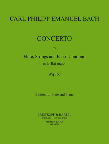 Flute Concerto in B flat major Wq 167