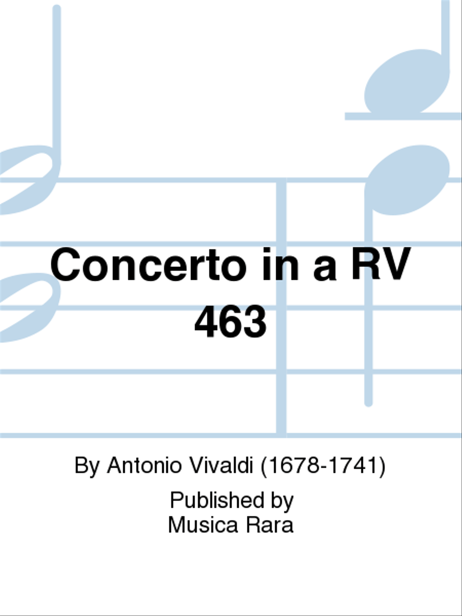 Concerto in A minor RV 463 Oboe scores gallery preview page 1