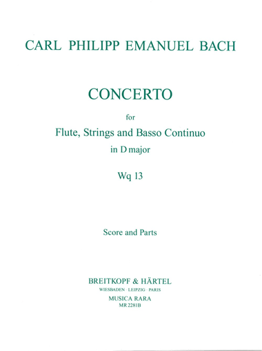 Flute concerto in D major Wq 13