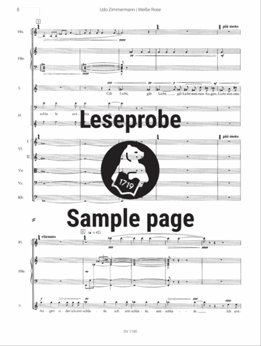 White Rose (2nd Version 1984/85) Voice scores gallery preview page 5