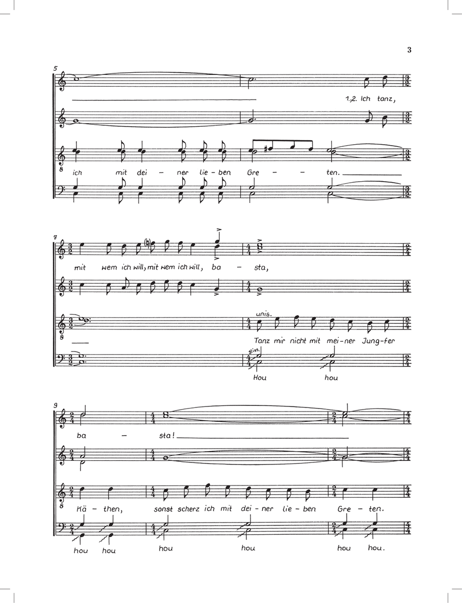 Heissa, Kathreinerle Heissa, Kathreinerle A Cappella scores gallery preview page 3