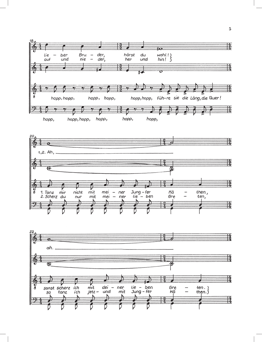Heissa, Kathreinerle Heissa, Kathreinerle A Cappella scores gallery preview page 5