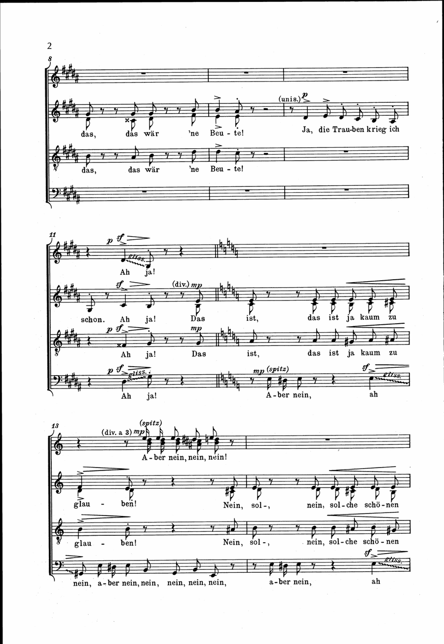 Der Fuchs und die Trauben A Cappella scores gallery preview page 3