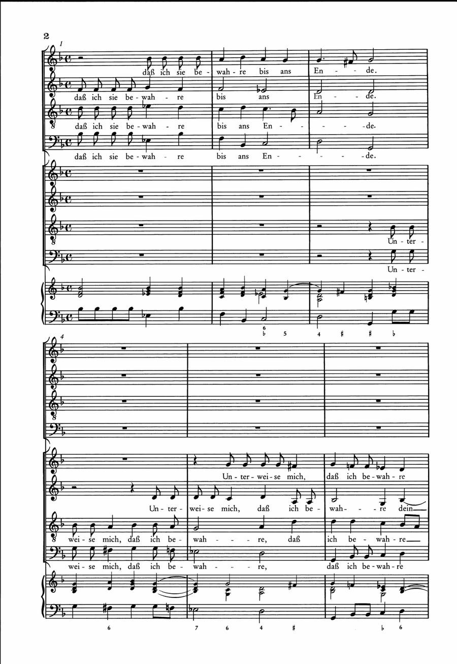 Der Schwanengesang. Des Königs und Propheten Davids 119. Psalm A Cappella scores gallery preview page 3