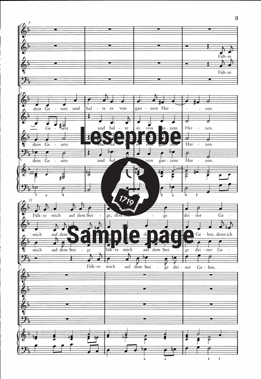 Der Schwanengesang. Des Königs und Propheten Davids 119. Psalm A Cappella scores gallery preview page 4