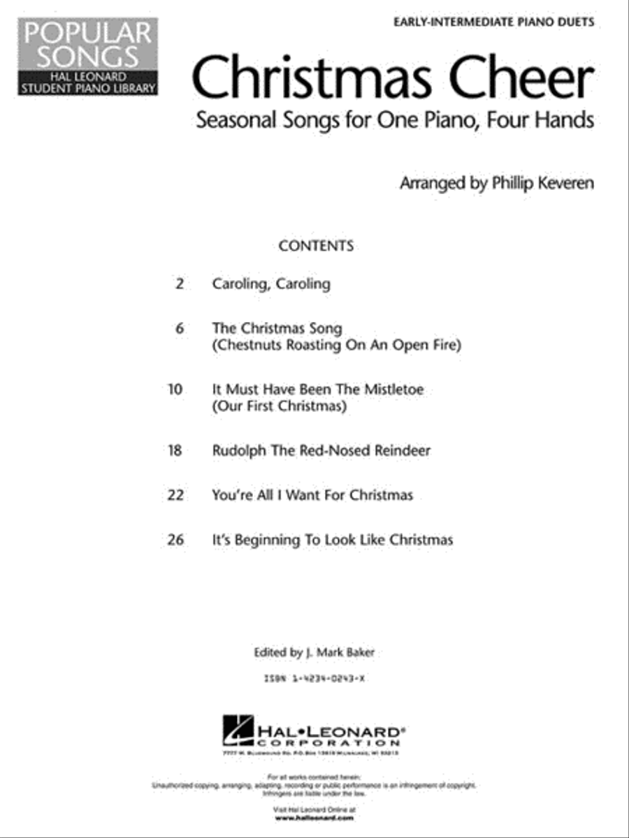 Christmas Cheer Piano Method scores gallery preview page 2