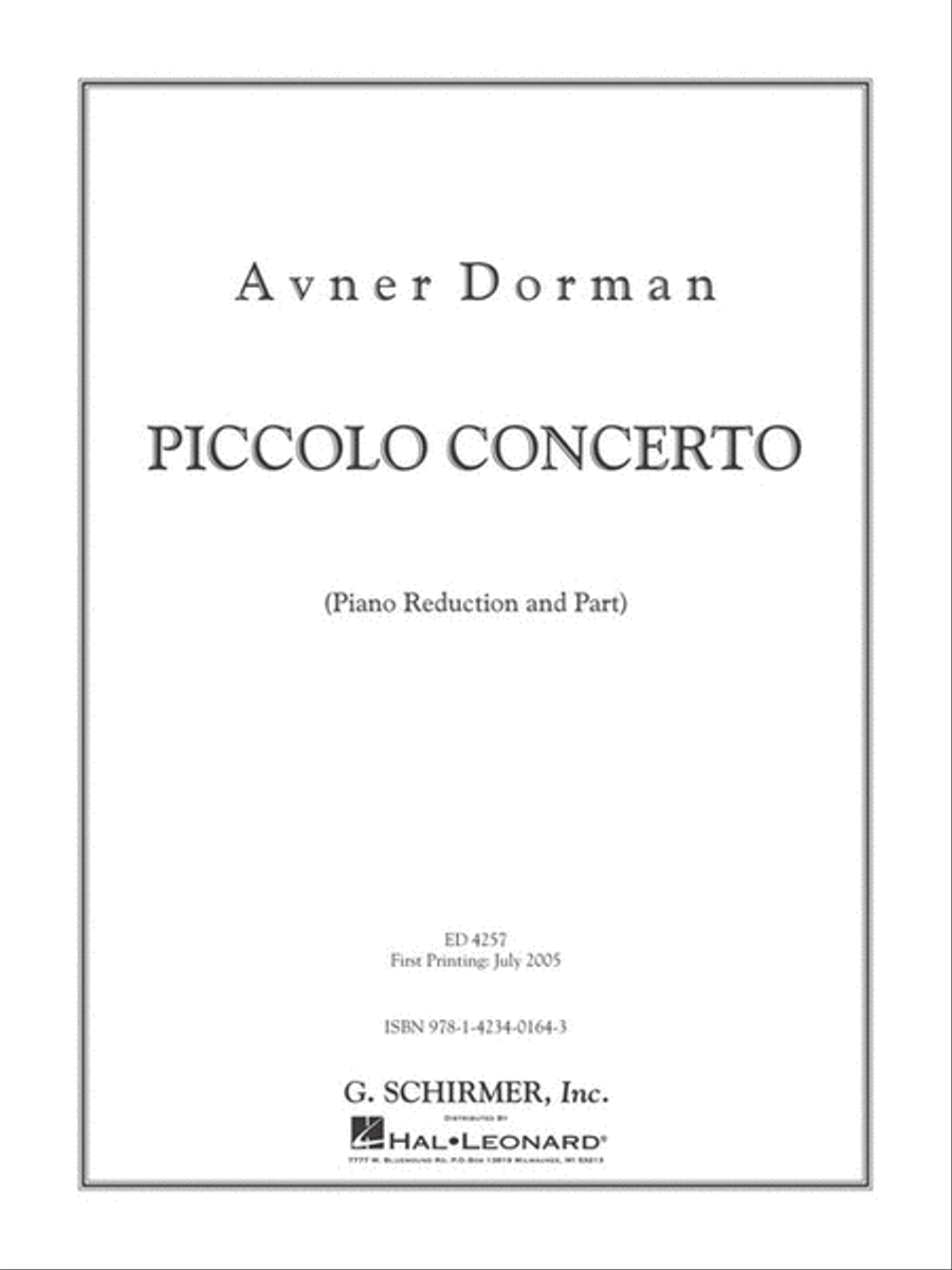 Piccolo Concerto Piccolo Concerto Piccolo scores gallery preview page 2