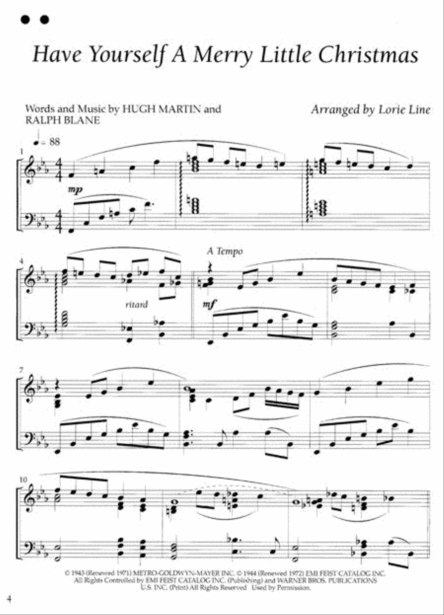 Lorie Line – The Most Wonderful Time of the Year Piano Solo scores gallery preview page 3