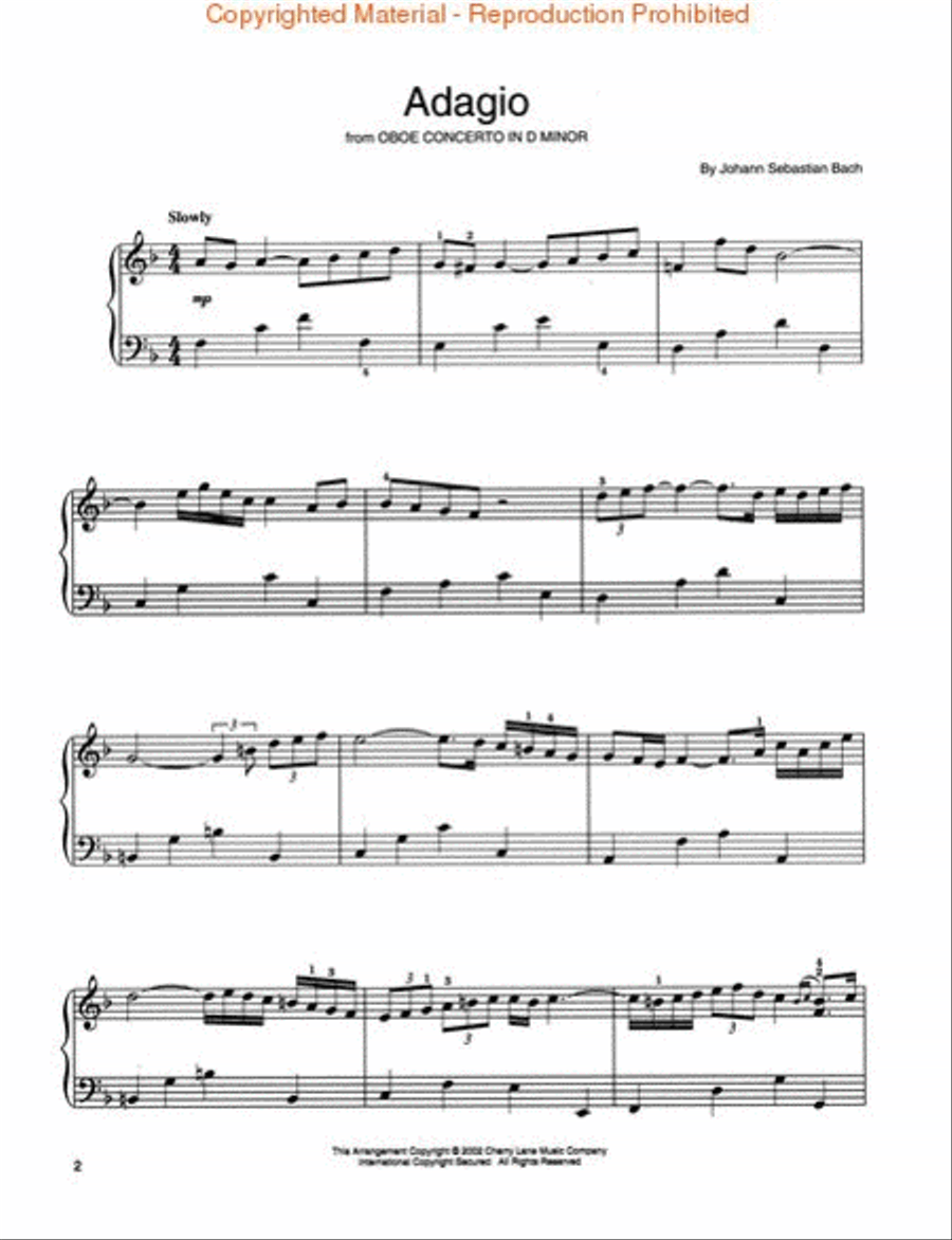 Bach's Most Beautiful Melodies Easy Piano scores gallery preview page 2