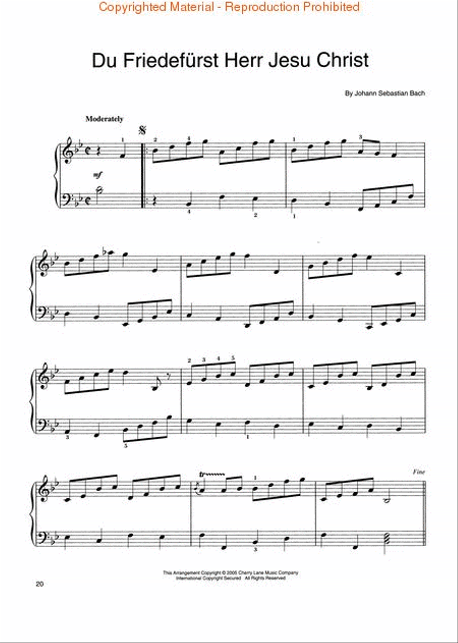 Bach's Most Beautiful Melodies Easy Piano scores gallery preview page 4