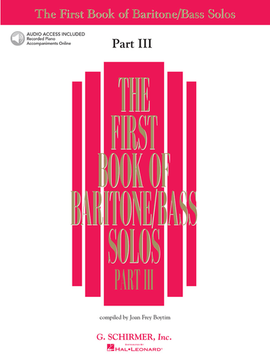 First Book of Baritone/Bass Solos – Part III
