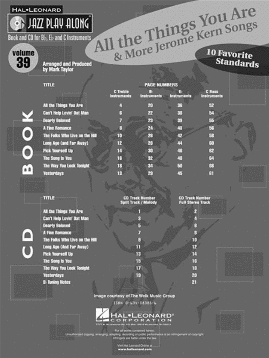All the Things You Are & More: Jerome Kern Songs CD scores gallery preview page 3