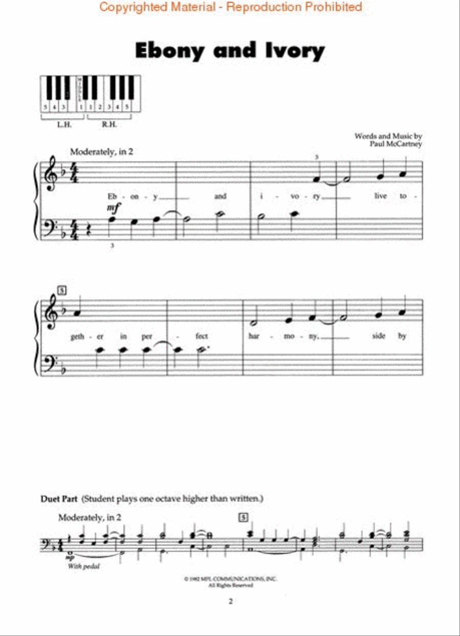 Pop Super Hits Easy Piano scores gallery preview page 2