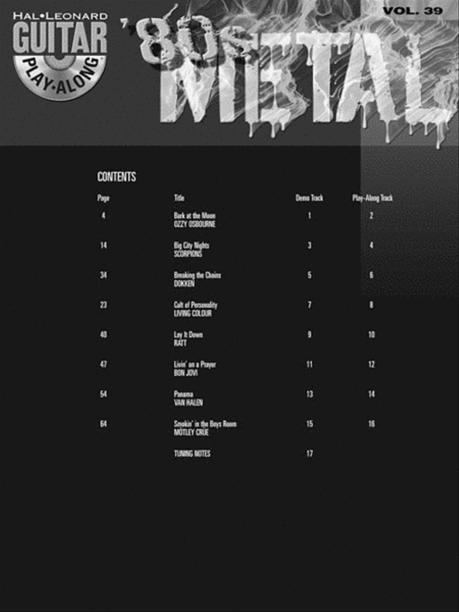 '80s Metal Electric Guitar scores gallery preview page 4