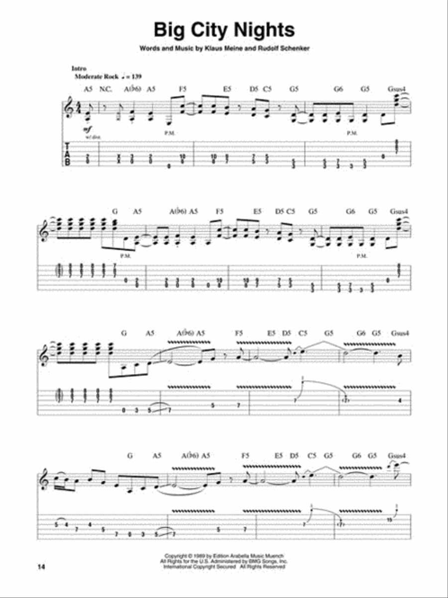 '80s Metal Electric Guitar scores gallery preview page 5