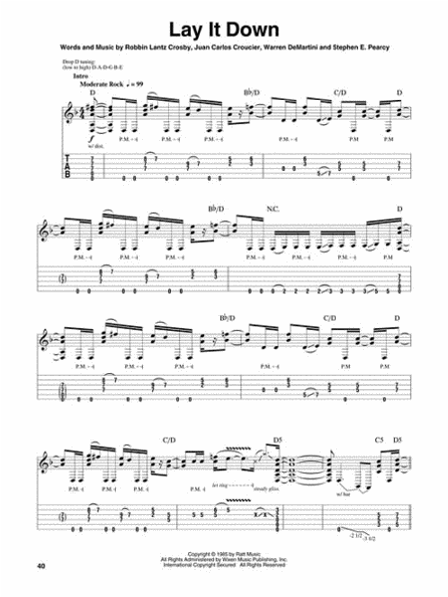 '80s Metal Electric Guitar scores gallery preview page 6