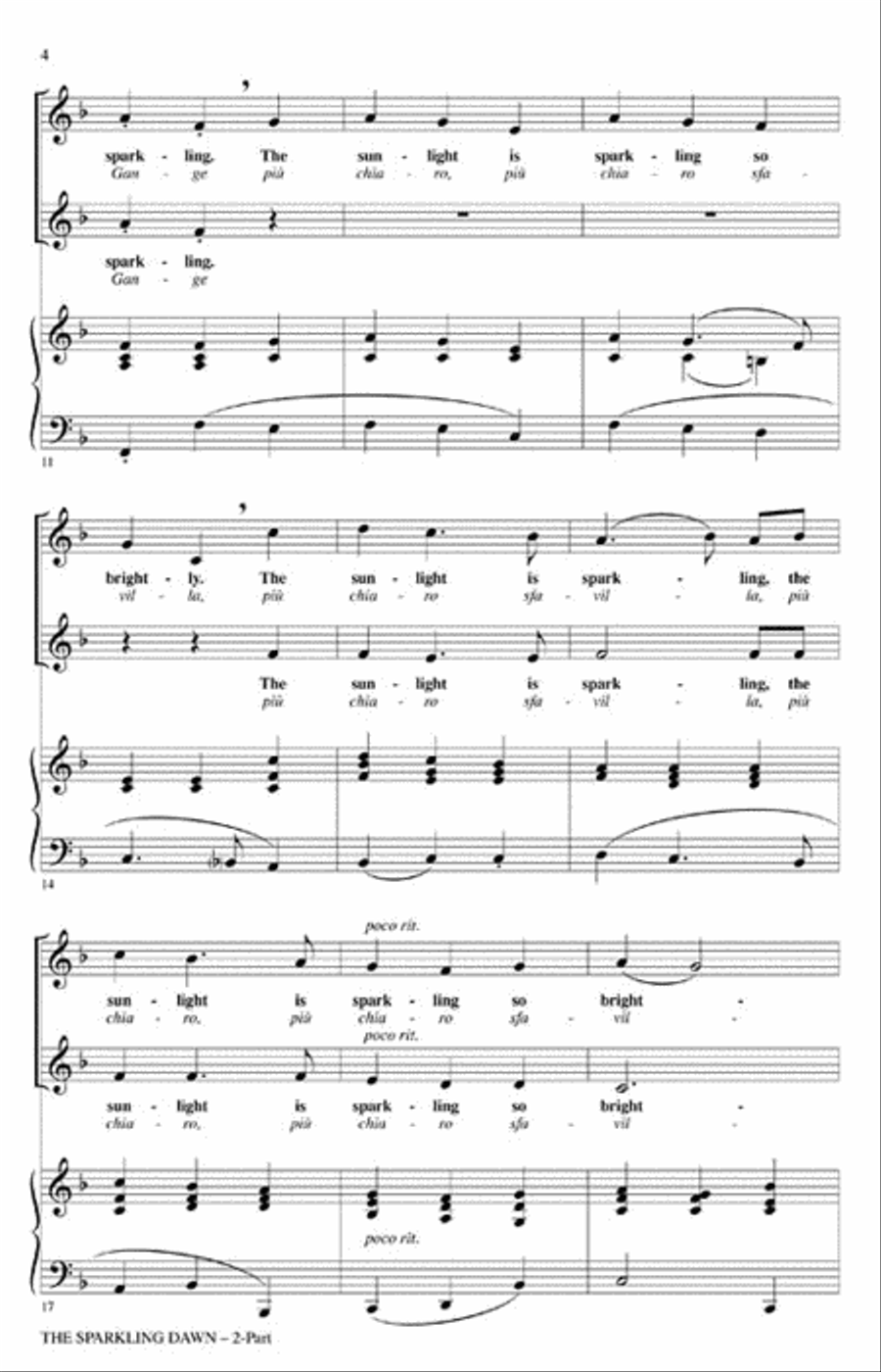 The Sparkling Dawn The Sparkling Dawn 2-Part scores gallery preview page 3