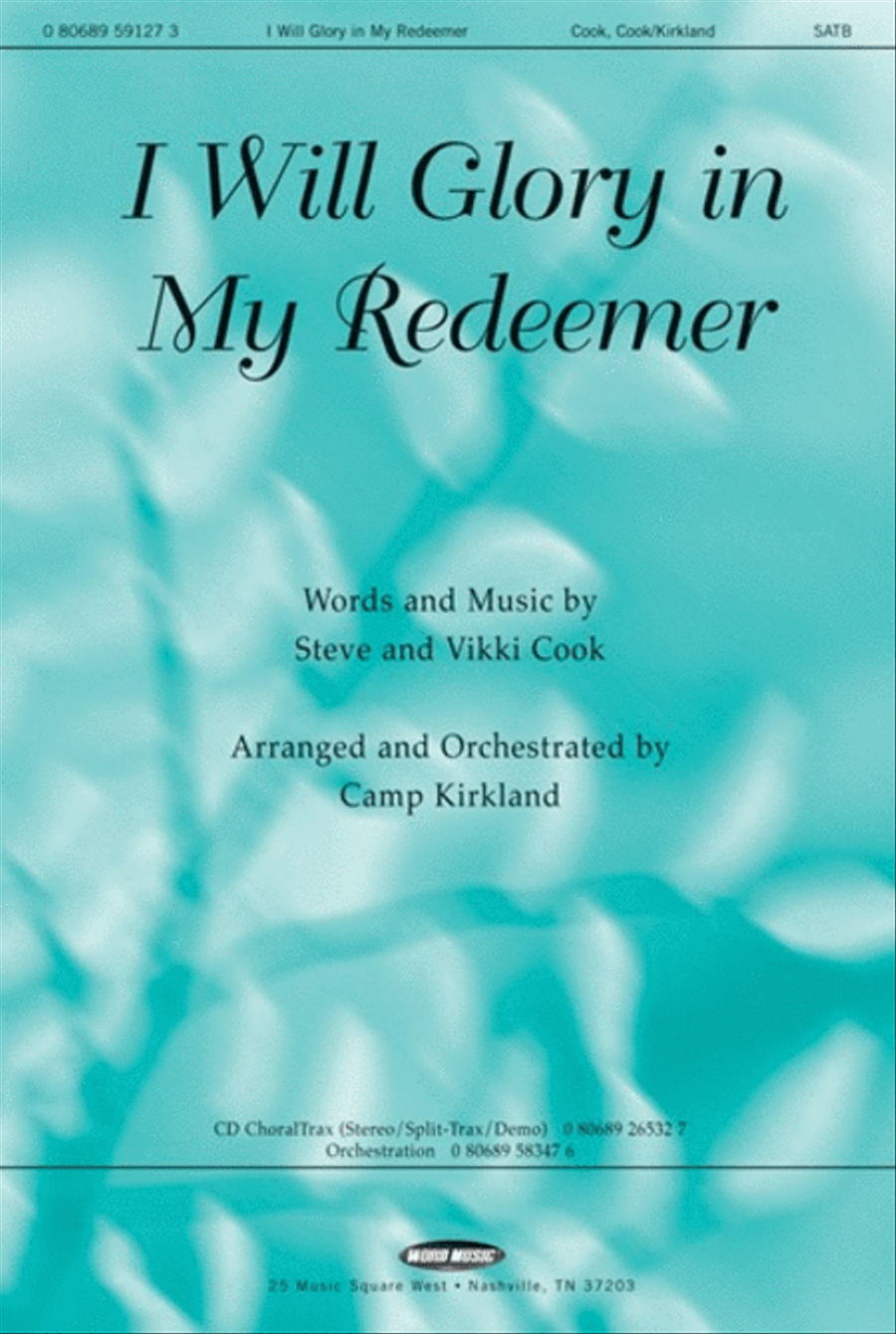 I Will Glory In My Redeemer - Anthem 4-Part scores gallery preview page 1