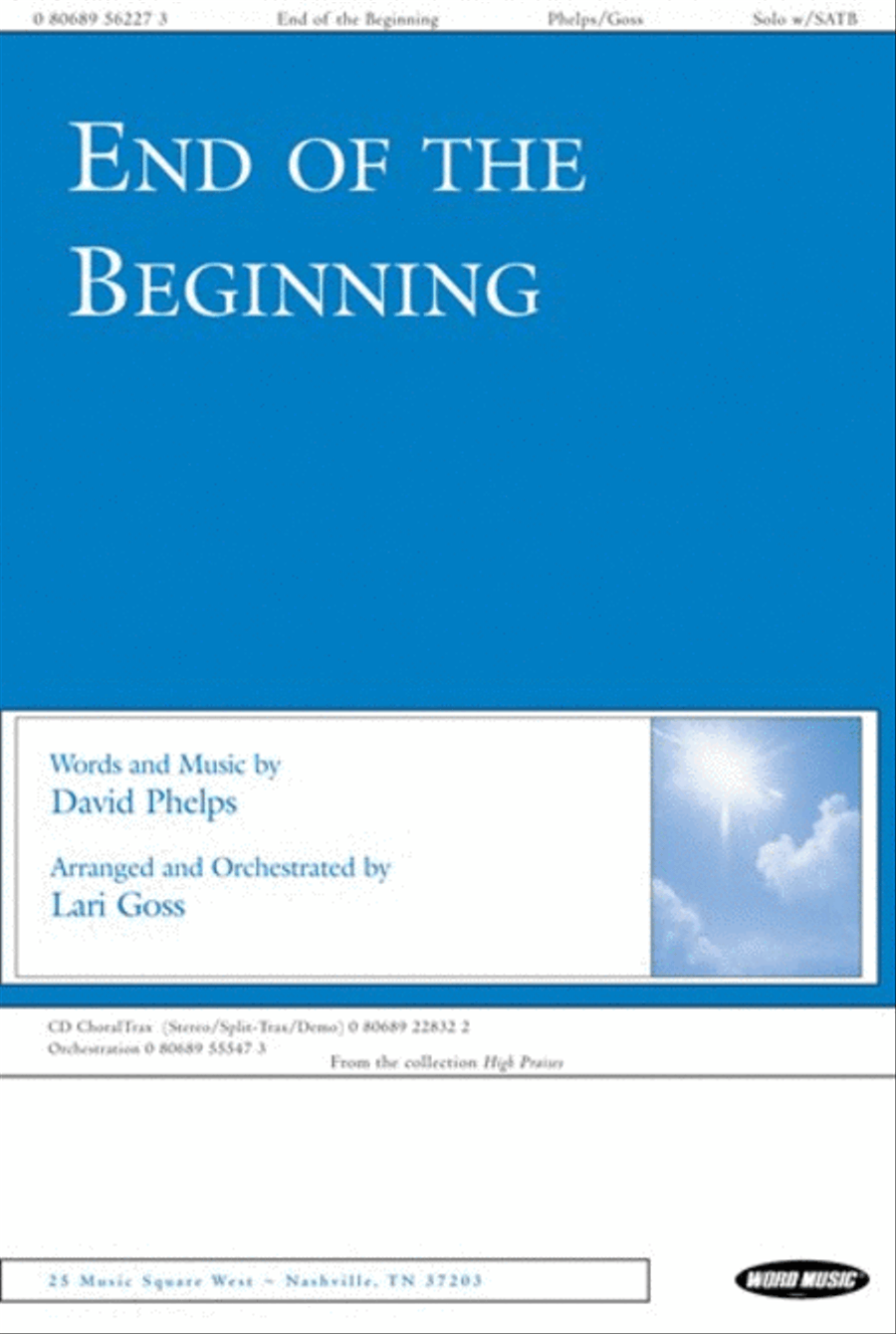 End of the Beginning - CD ChoralTrax Choir scores gallery preview page 1