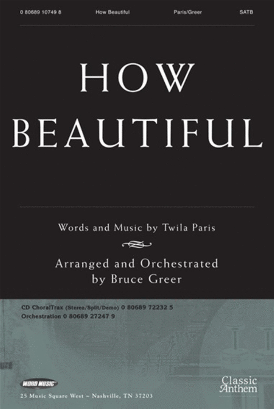 How Beautiful - Orchestration Choir scores gallery preview page 1