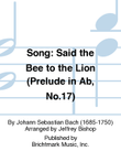 Song: Said the Bee to the Lion (Prelude in Ab, No.17)