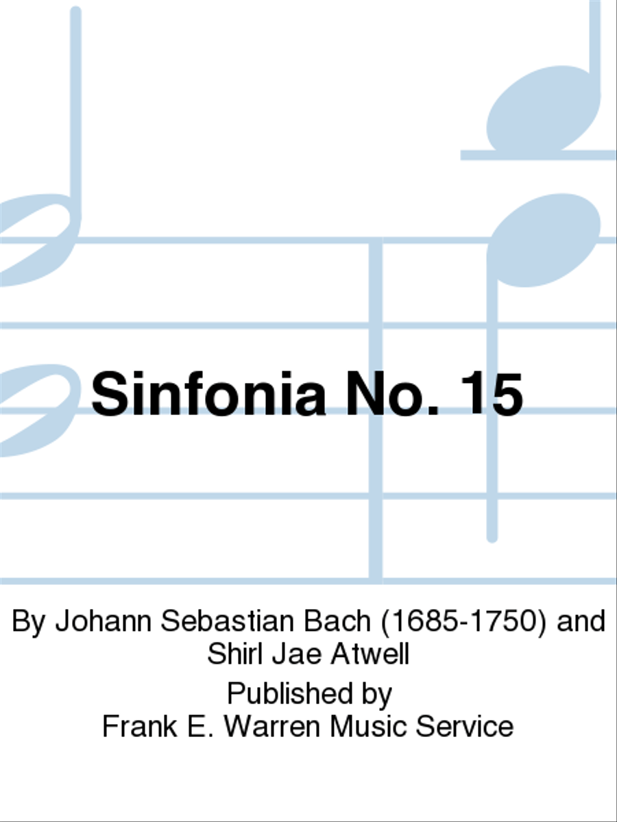 Sinfonia No. 15 School and Community scores gallery preview page 1