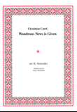 Wondrous News Is Given