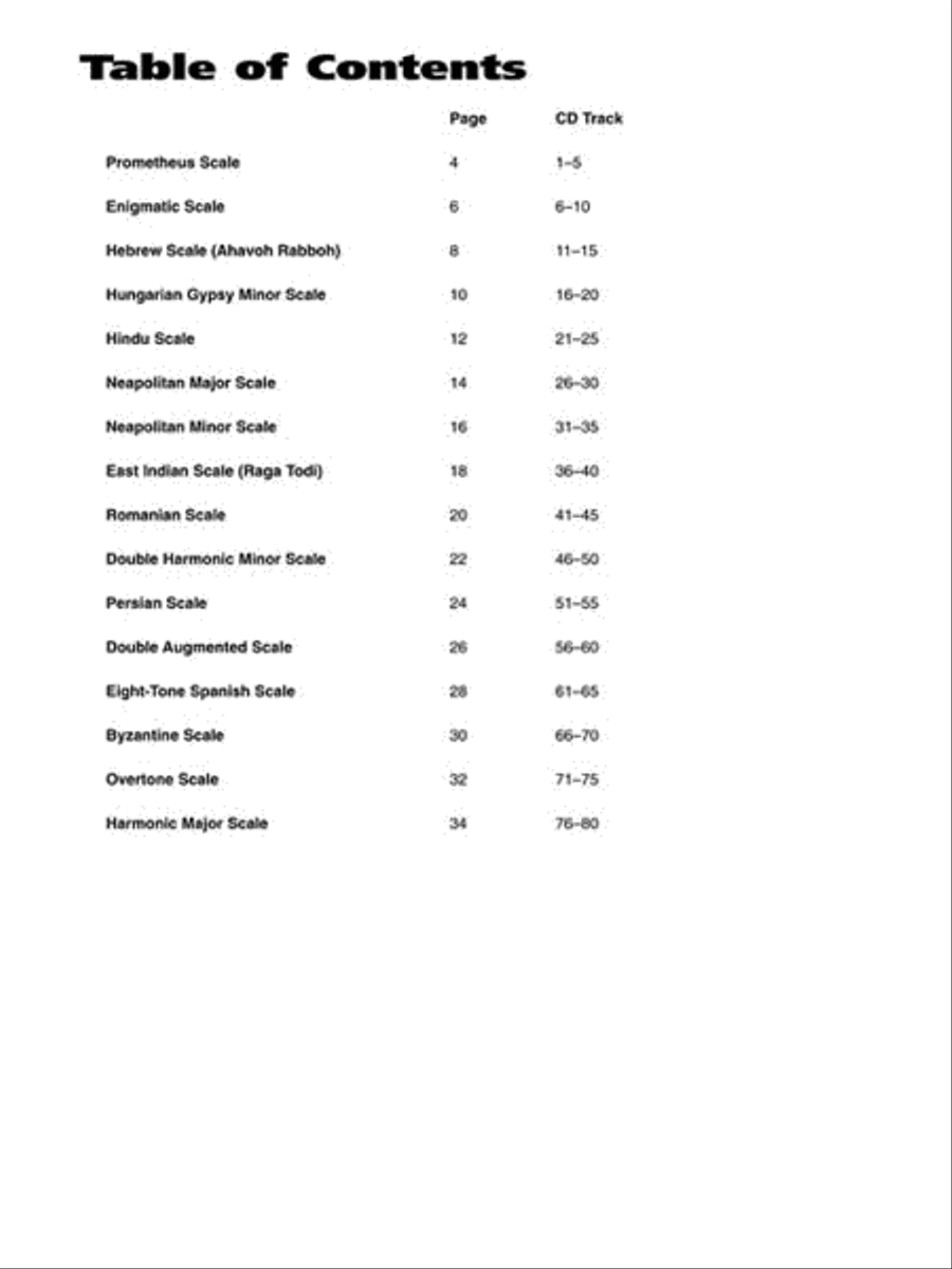 Exotic Scales & Licks for Electric Guitar Guitar Tablature scores gallery preview page 2