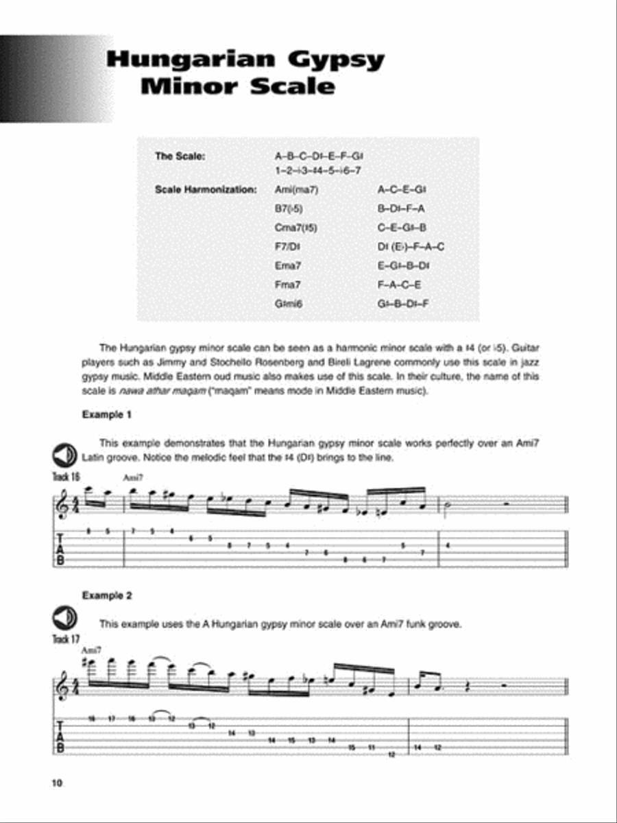 Exotic Scales & Licks for Electric Guitar Guitar Tablature scores gallery preview page 3