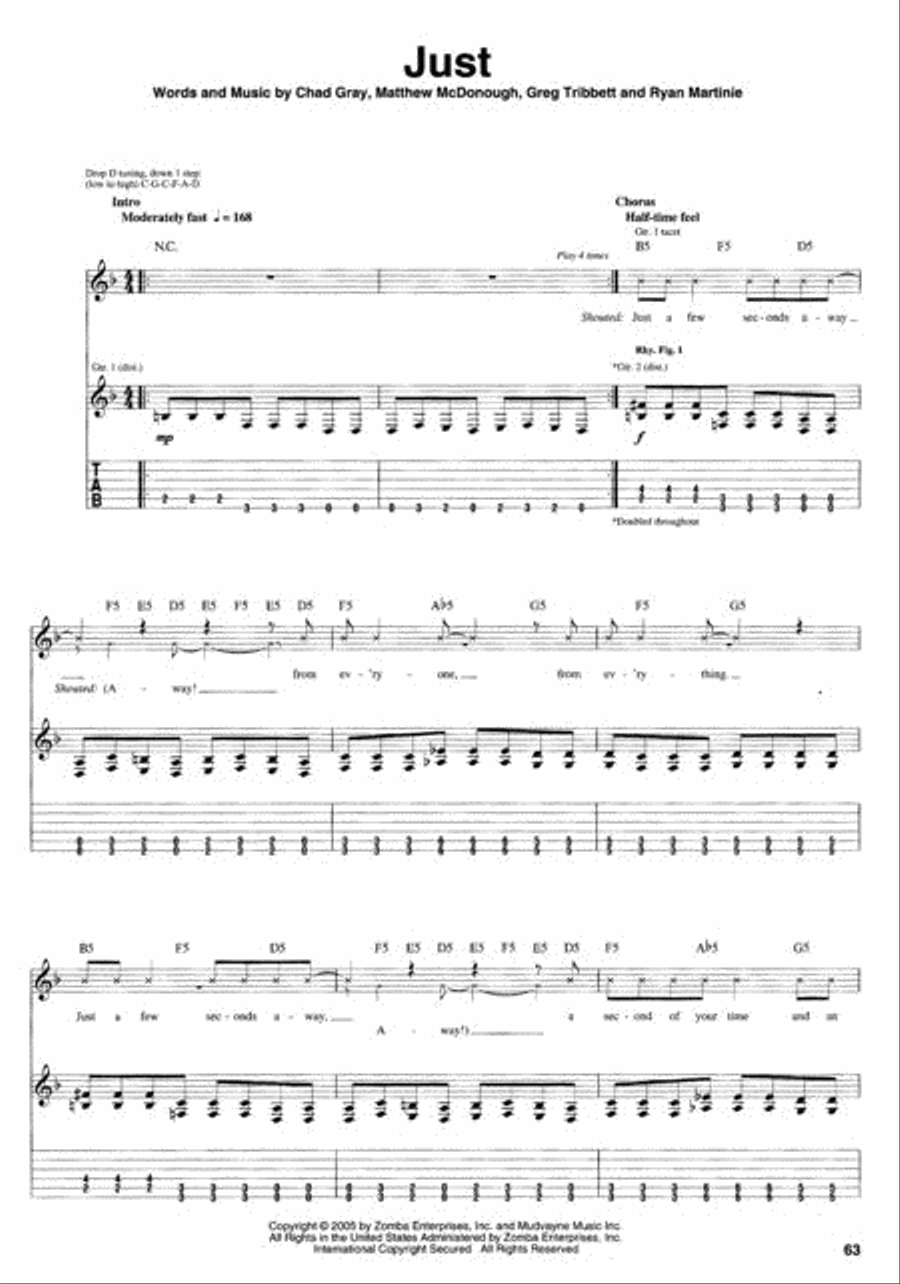 Lost and Found Electric Guitar scores gallery preview page 2