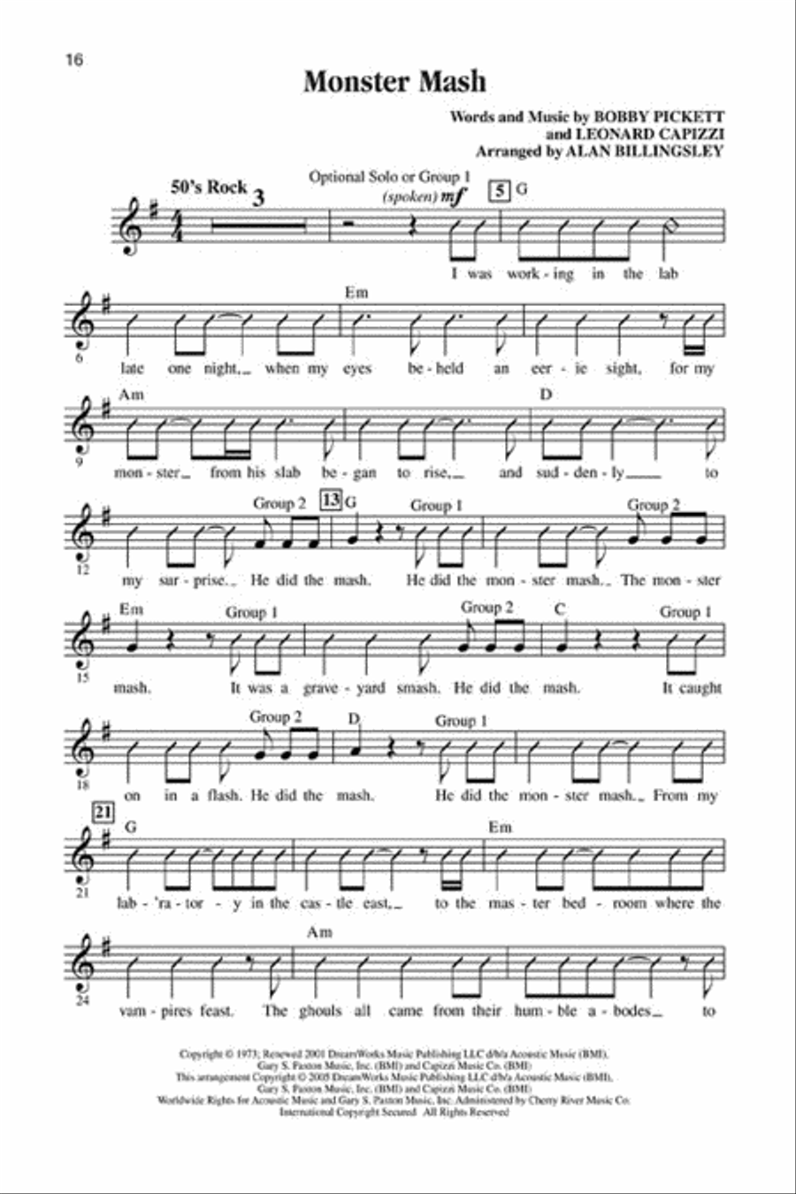 Let's All Sing - Novelty Songs Choir scores gallery preview page 6