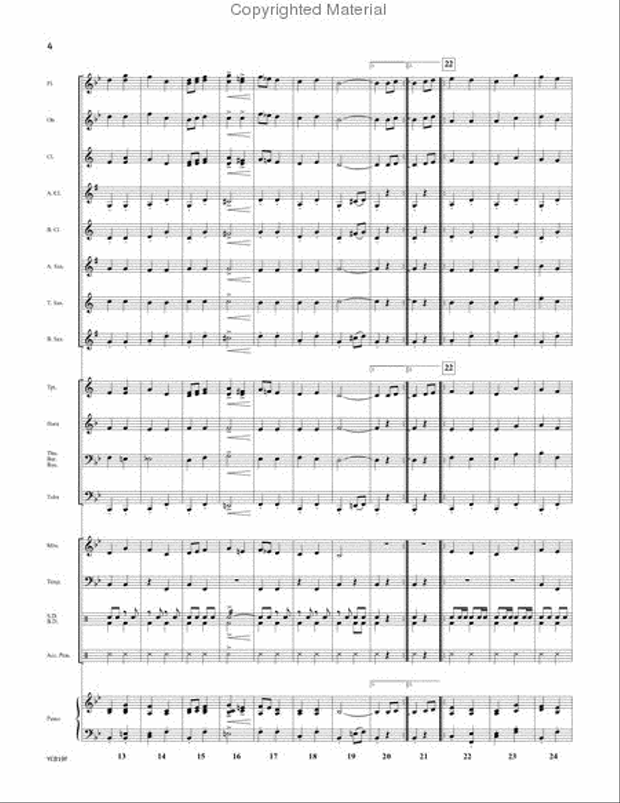 Honor March Honor March Concert Band scores gallery preview page 3