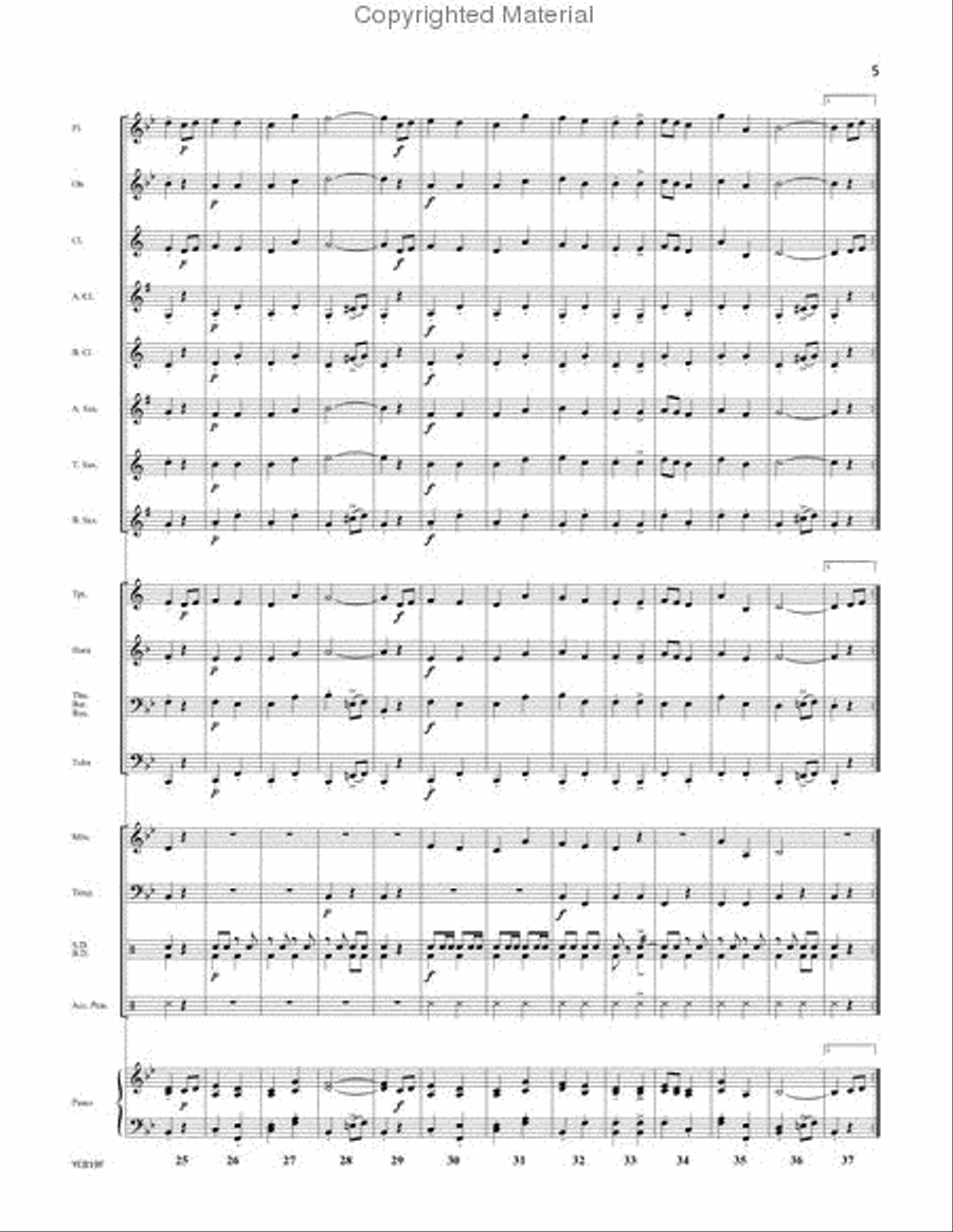 Honor March Honor March Concert Band scores gallery preview page 4
