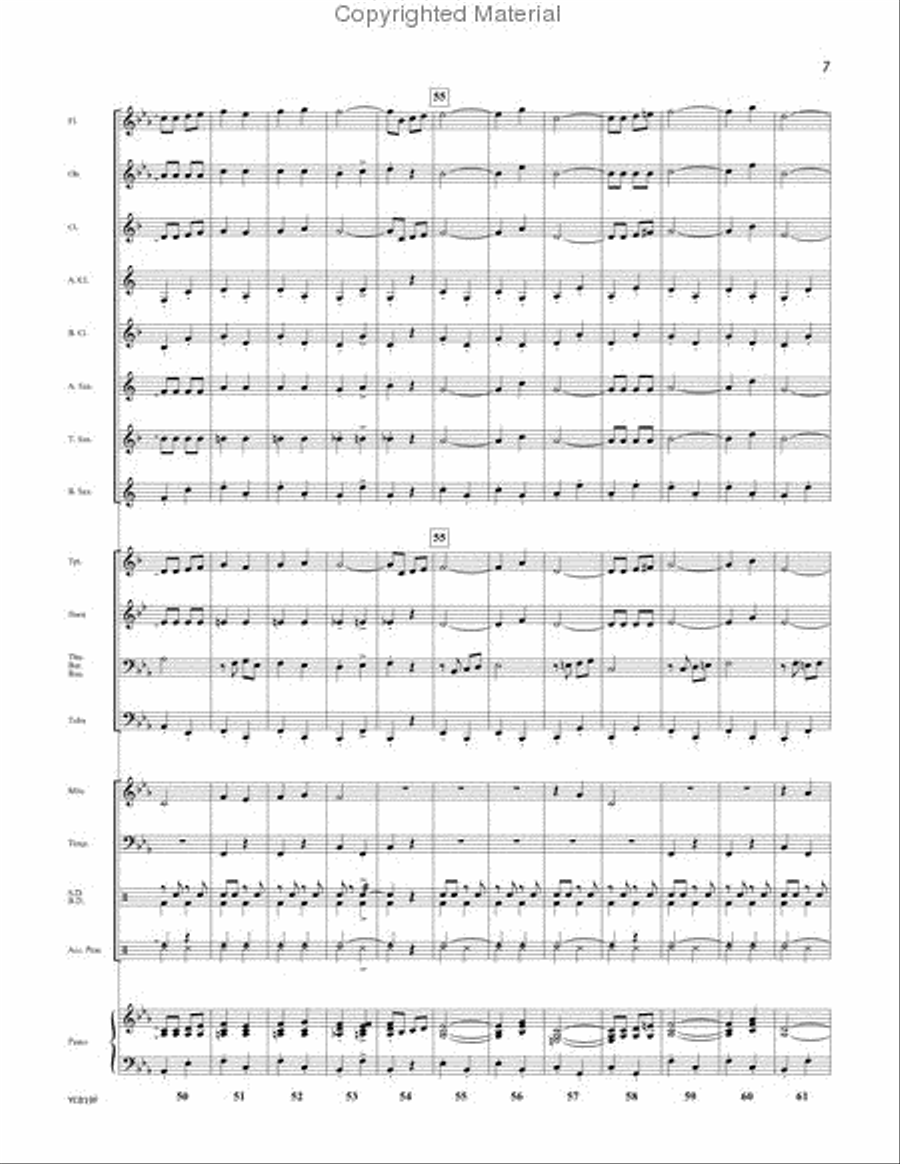 Honor March Honor March Concert Band scores gallery preview page 6