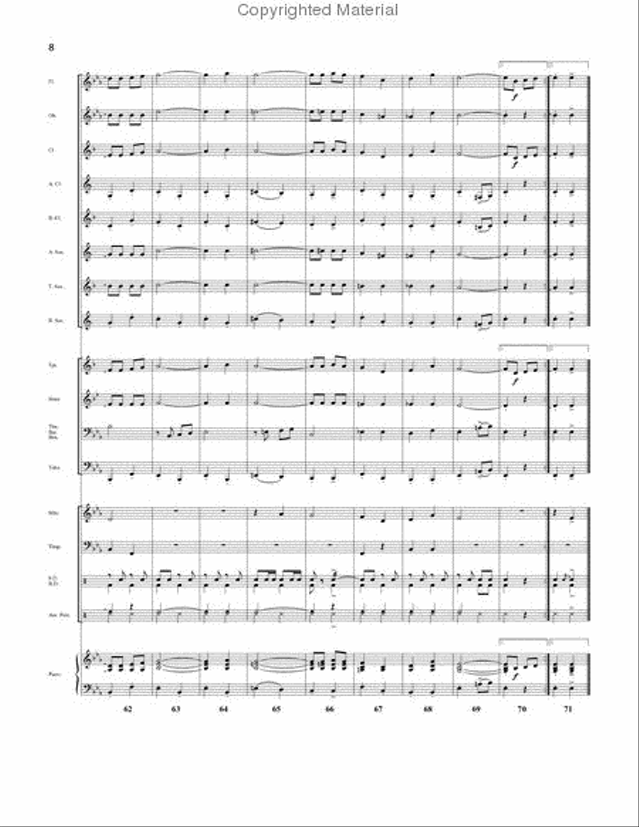 Honor March Honor March Concert Band scores gallery preview page 7