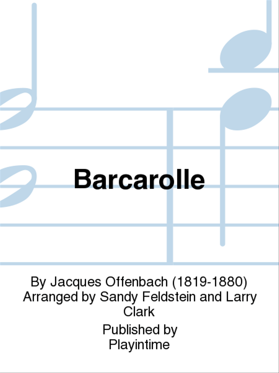 Barcarolle Baritone Saxophone scores gallery preview page 1