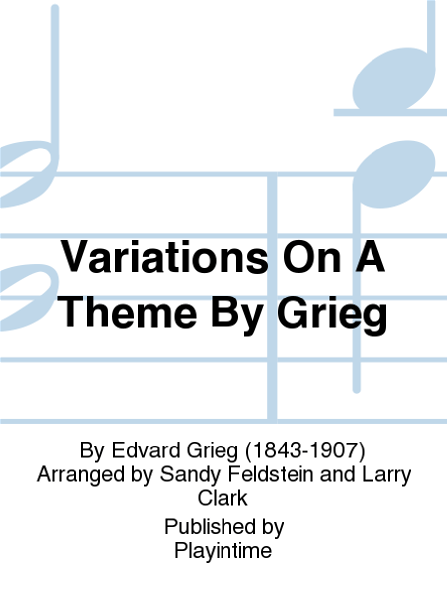 Variations On A Theme By Grieg Piano Accompaniment scores gallery preview page 1