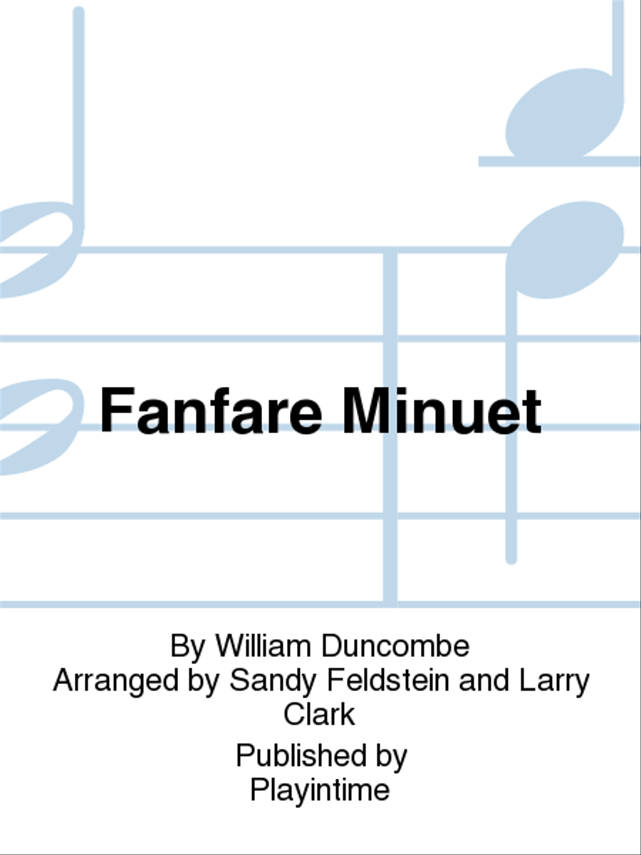 Fanfare Minuet Baritone Saxophone - Sheet Music
