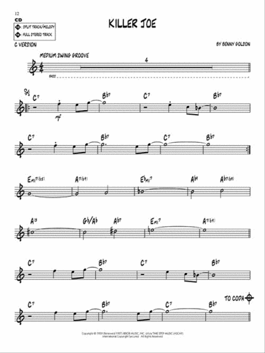 Benny Golson C Instrument scores gallery preview page 4