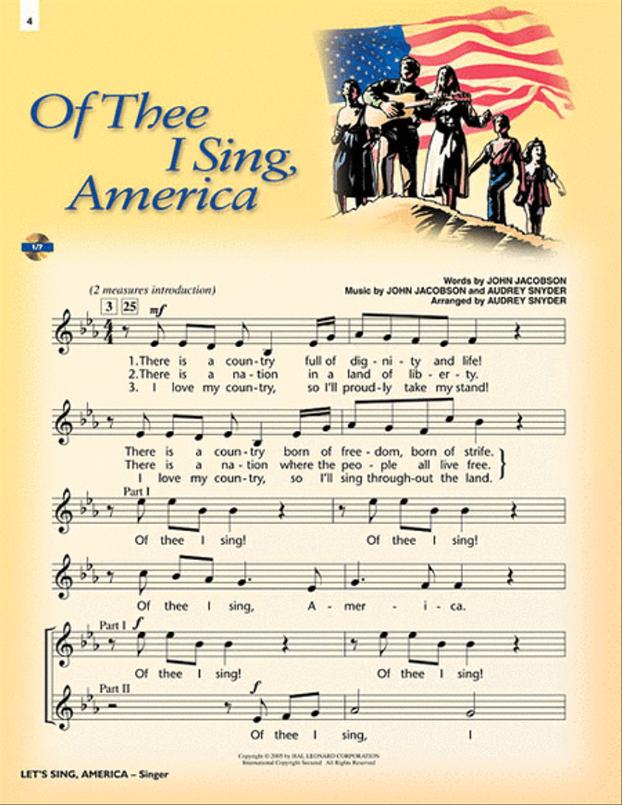 Let's Sing, America! Choir scores gallery preview page 3