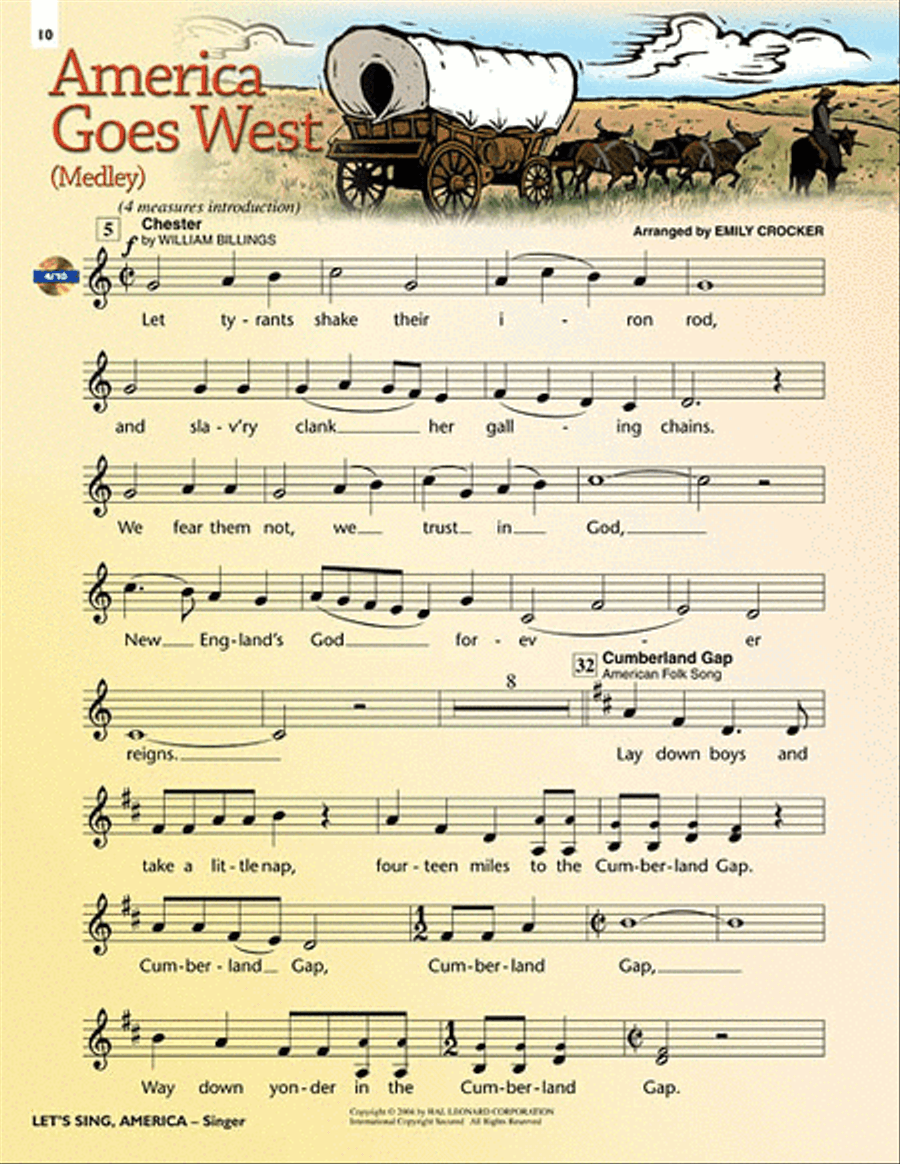 Let's Sing, America! Choir scores gallery preview page 5