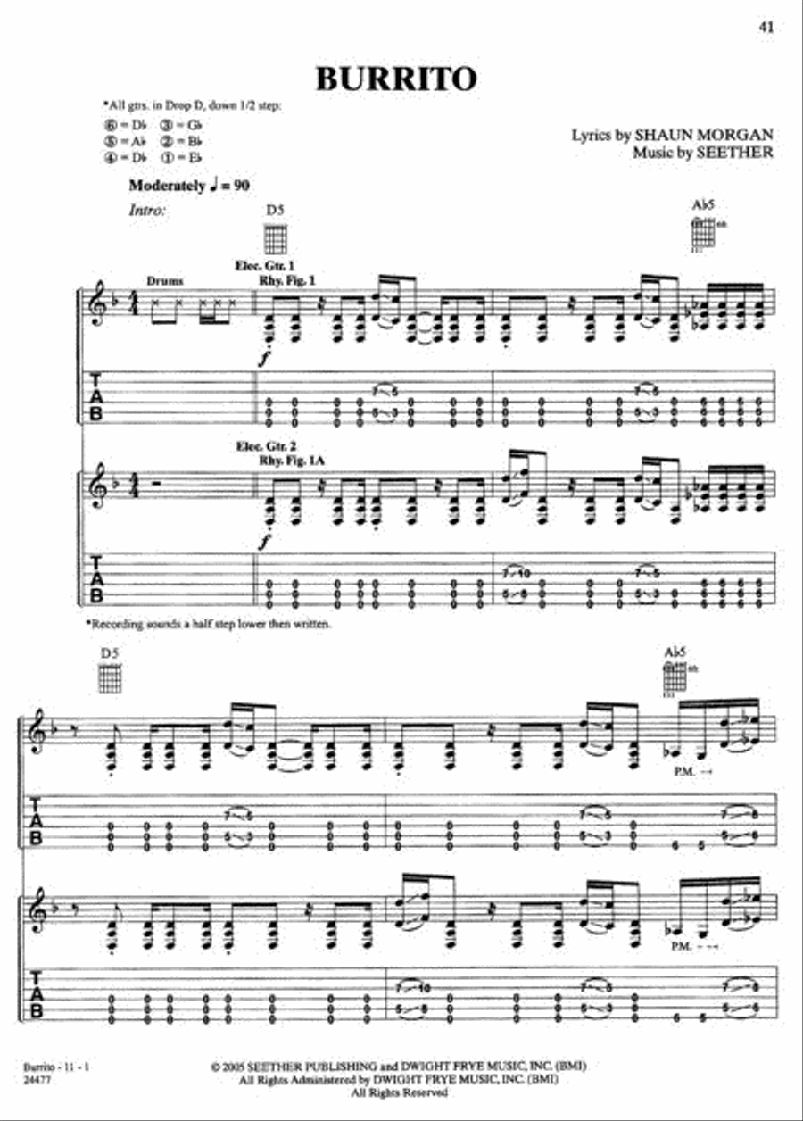 Karma and Effect Electric Guitar scores gallery preview page 2