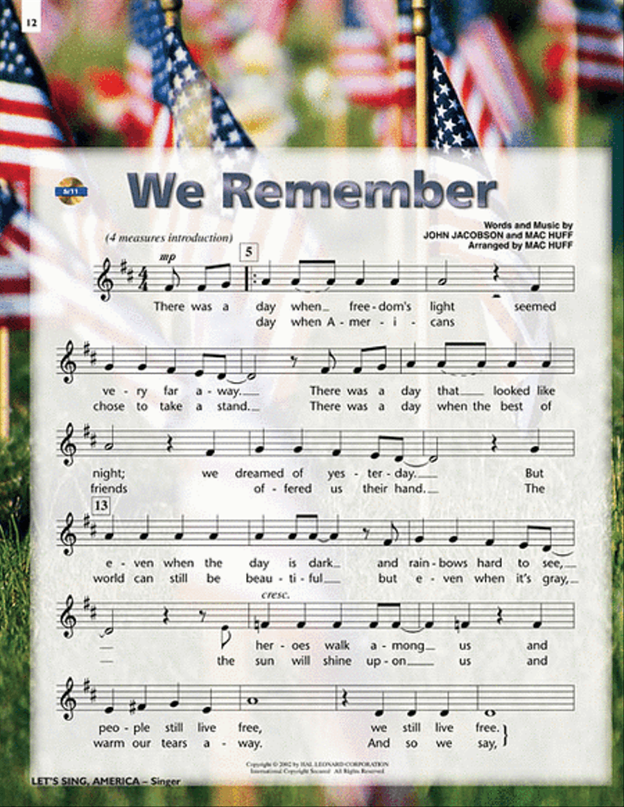 Let's Sing, America! Choir scores gallery preview page 6