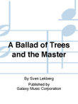 A Ballad of Trees and the Master