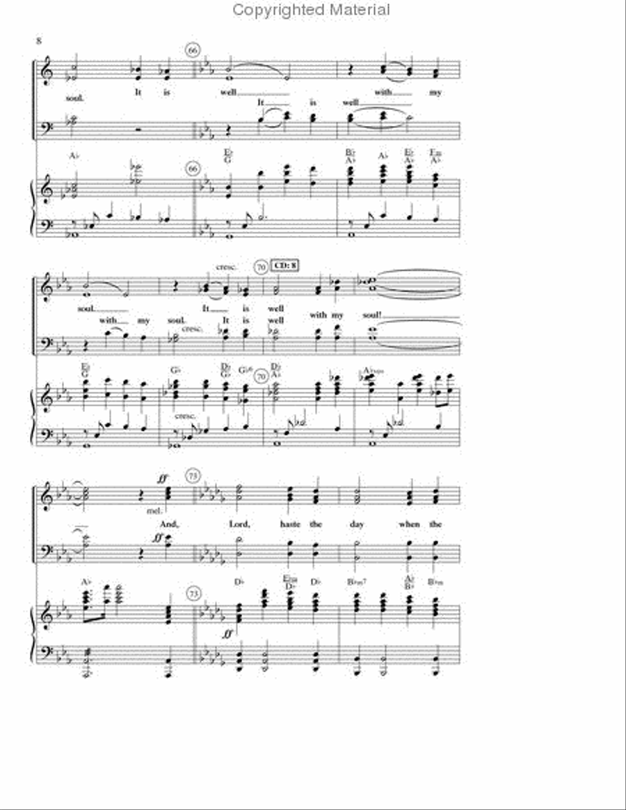 It Is Well with My Soul (Anthem) 4-Part scores gallery preview page 2