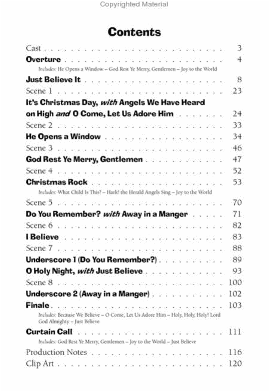 Just Believe (Book) Unison Choir scores gallery preview page 2